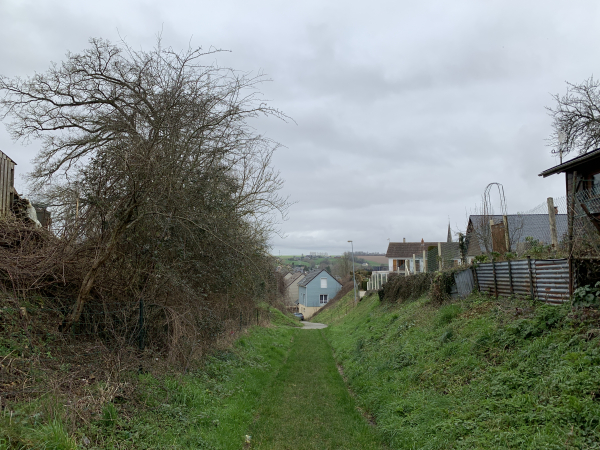 Dernier chemin avant d'arriver dans le bourg.