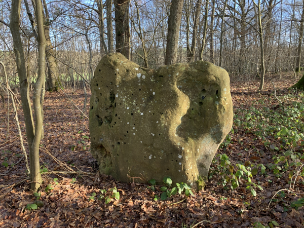 Un deuxième mégalithe se trouve en bordure du chemin qui monte dans le bois de Maubuisson.