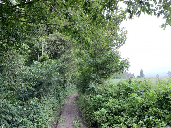 Nous arrivons au niveau du château de La Guerche, dont nous distinguons l'ancienne maison de garde.