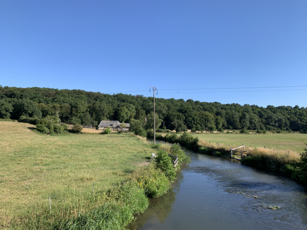 Après Rubremont, nous traversons la Risle au niveau du moulin Quincampoix.