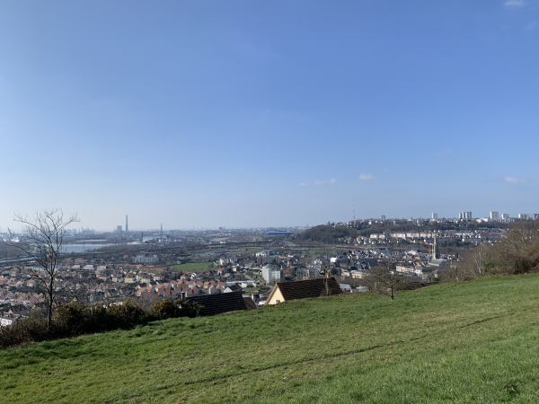Panorama sur la vallée de la Seine.