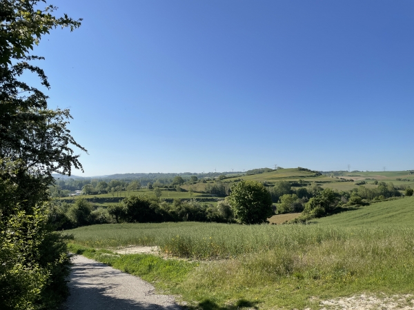 Descente vers Criel-sur-Mer.
