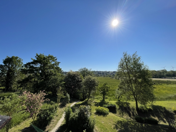 Vue sur la vallée de l'Yères depuis le belvédère...