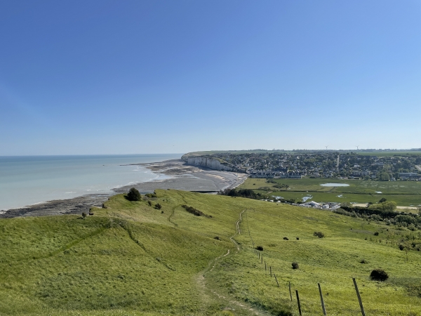 Regard arrière sur Criel Plage.