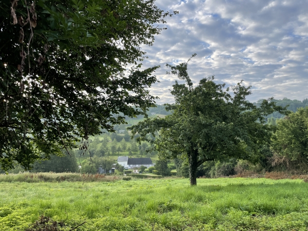 Nous dominons la vallée avant de rejoindre le chemin du Vieux d'O.