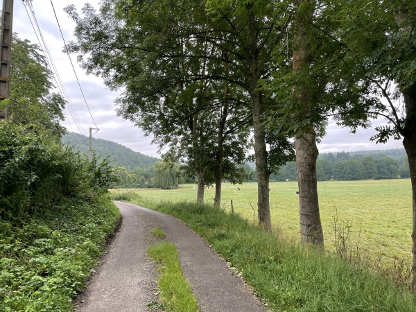 Nous tournons vers l'est dans la rue du Pied de la Côte.