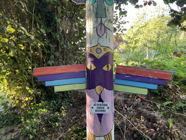 Attention chien bizarre ! Nous ne l'avons pas vu, dommage !