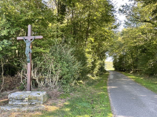 Calvaire sur le C29 en direction du Plessis-Hébert.