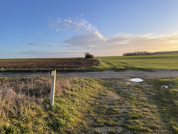 Nous prenons à gauche la petite route de la Ferme, en direction du hameau de la Petite Fortelle.