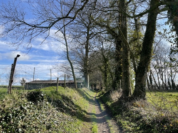 Nous arrivons à la Ferme de la Sente, nous continuons sur le GR21.