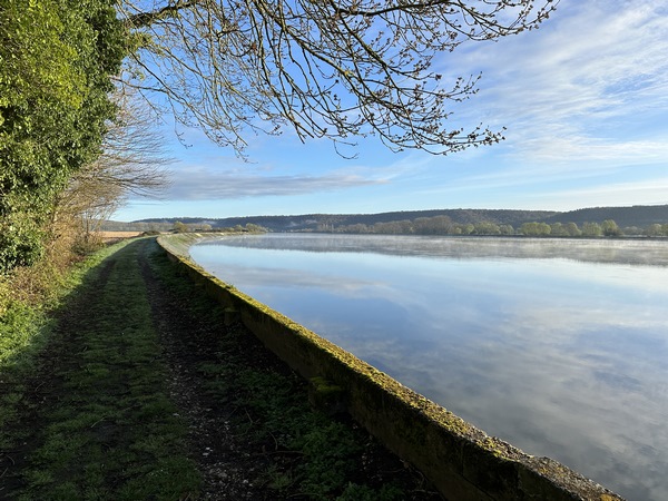 Chemin de halage entre la Mailleraye et Notre-Dame-de-Bliquetuit.