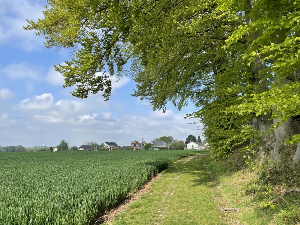 Nous arrivons à Beauchêne, nous allons prendre la première rue à gauche.