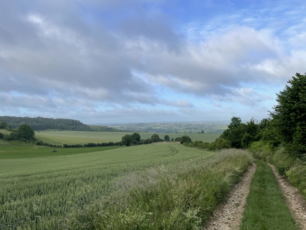 Regard arrière sur les Fossettes et la vallée de la Béthune.