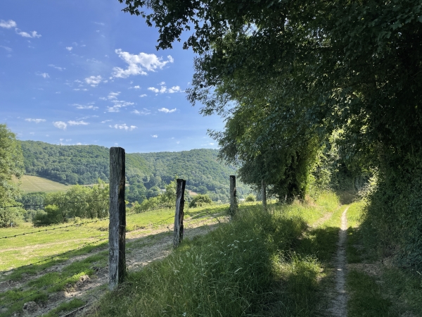 Au centre de la photo, on commence à distinguer le Pain de Sucre que nous allons contourner pour monter aux Rochers de la Houle.