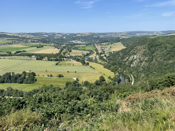 L'Orne vu depuis les Rochers de la Houle. Point d'orgue de cette rando. (D'autres photos sont dans l'album de la rando)