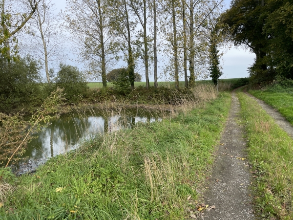 Nous allons rejoindre la rue des Petites Cours pour entrer dans Ancourteville-sur-Héricourt.