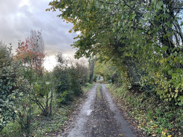 Nous avons traversé la D6178, et allons faire la même chose avec la D180, en continuant en face à chaque fois.