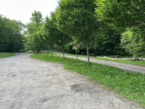 Je pars du parking qui longe la route de Moulinaux (D64), non loin du carrefour du Nouveau monde d'Orival.&nbsp;