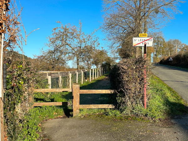 Après Saint-Léonard des Bois, nous suivons le GR36 vers le nord.