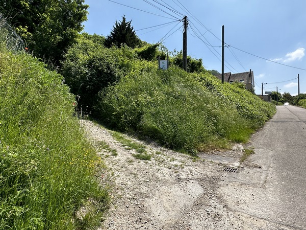 Voilà l'entrée du chemin de Crosne. Il s'agit en fait d'un chemin aménagé pour rejoindre le chemin historique.