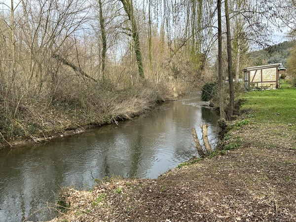 Petite pause pour contempler ce bras de l'Eure