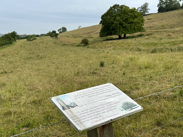 En montant sur la colline, nous passons devant l'emplacement de la guillotine, montée en 1838 pour l'exécution de quatre hommes. Sur quatre arbres plantés dans leur sang, trois pousseront : c'est la légende de l'Arbre de l'Innocent.