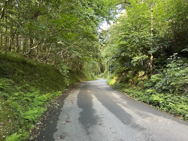 Nous suivons la route d'Hougerville pour descendre vers Colleville.