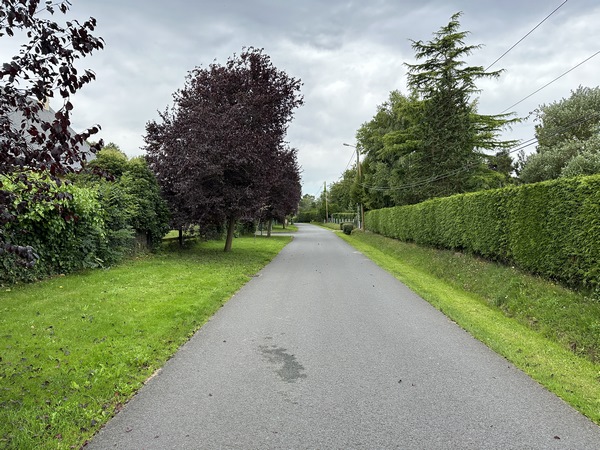 Nous suivons cette rue Chemin Blandin pour aller jusqu'à l'église.
