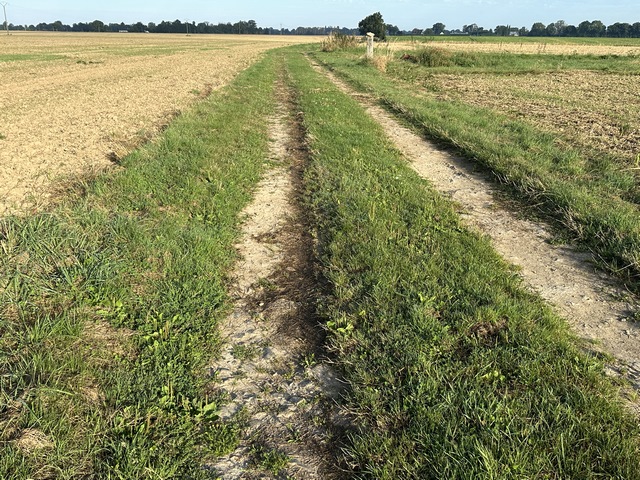 Nous approchons de ND-d'Epine par les chemins de Cavelot et de la Belle Hachère. Le tracé du premier fait penser à une voie romaine, mais je n'en ai pas trouvé la preuve.