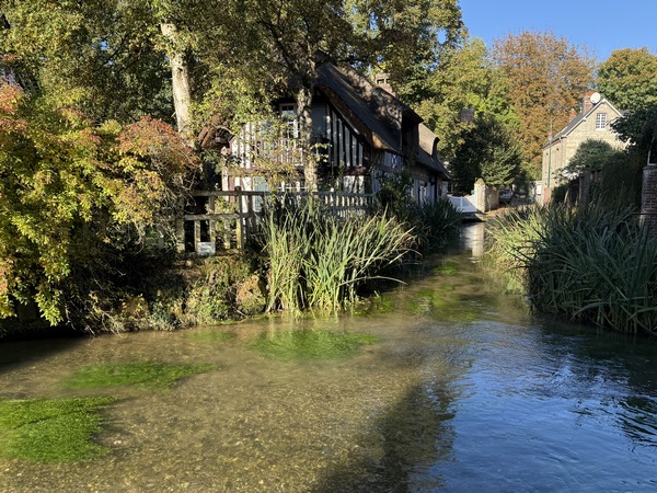 Les paysages de Veules-les-Roses, ici le long de la rue Geneviève Billard.
