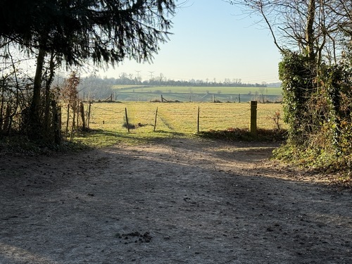 Dès le départ du parking, nous sommes sur notre premier chemin.