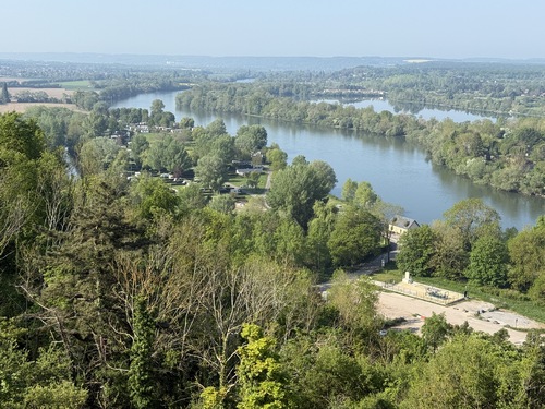 Vue sur la vallée de la Seine depuis Château Gaillard.