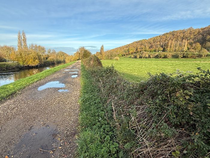 Paysages de l'ancien chemin de halage de la Risle.