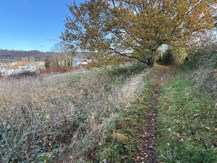 Plusieurs chemins se succèdent pour éviter les rues de Pont-Audemer, avec comme ici de sympathiques panoramas sur la vallée de la Risle.