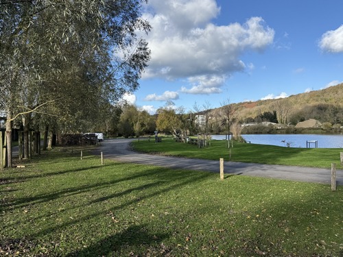 Fermeture de la boucle à l'étang de la Ballastière.