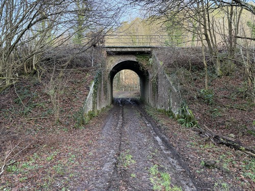 Nouveau passage sous la ligne de Serquigny à Rouen. 4 passages au total sous cette voie ferrée.