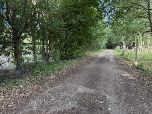 Nous avons retrouvé le CTA, à gauche, en lisière du bois de la Caboche.