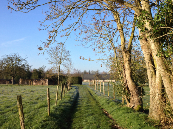 Vue de la randonnée Les coteaux d'Authou. au départ de St-Grégoire-du-Vièvre, 27