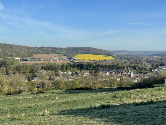 Vue de la randonnée Collines et vallées de la Lieure et de l'Andelle. au départ de Fleury-sur-Andelle, 27