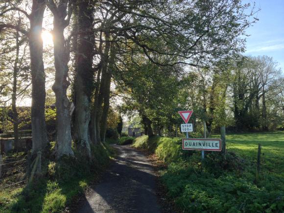 Vue de la randonnée Boucle jusqu\'à Cany-Barville. au départ de Ouainville, 76