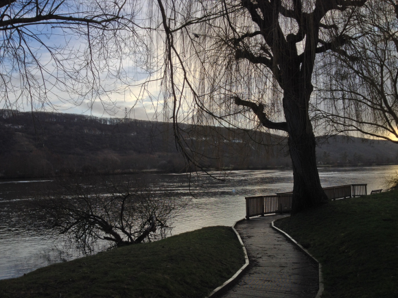 Vue de la randonnée La Seine et les bois. au départ de Vernon, 27