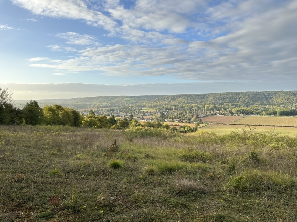 Vue de la randonnée Entre bois, Eure et Liègue au départ de Autheuil-Authouillet, 27