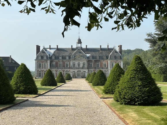 Vue de la randonnée Du bord de Seine au château au départ de Villequier, 76