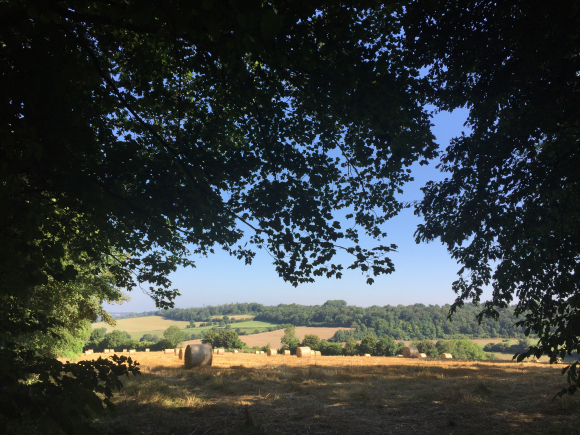 Vue de la randonnée Au-dessus de la Touques au départ de Orville, 61