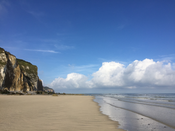 Vue de la randonnée Des étoiles de mer plein les yeux au départ de Hautot-sur-Mer, 76
