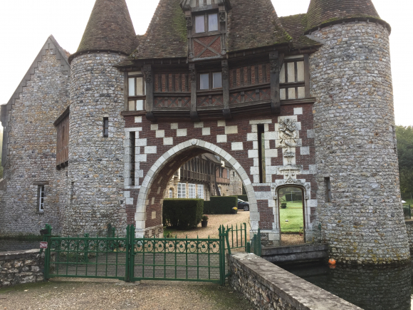 Vue de la randonnée sur les traces d'Arlette de Falaise au départ de Conteville, 27