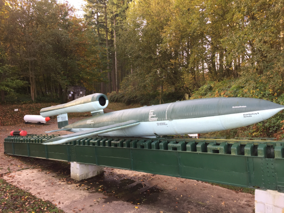 Vue de la randonnée forêt et site de V1 au départ de Ardouval, 76