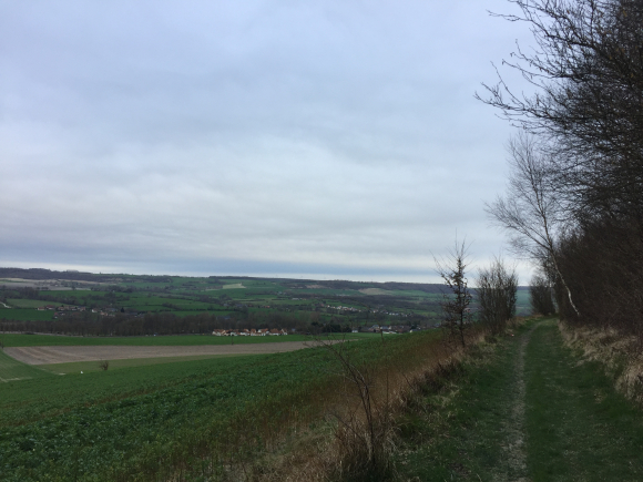 Vue de la randonnée Les coteaux de la Béthune au départ de Mesnières-en-Bray, 76
