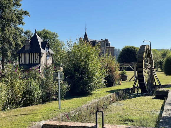 Vue de la randonnée Collines et patrimoine de la vallée de la Risle au départ de St-Christophe-sur-Condé, 27