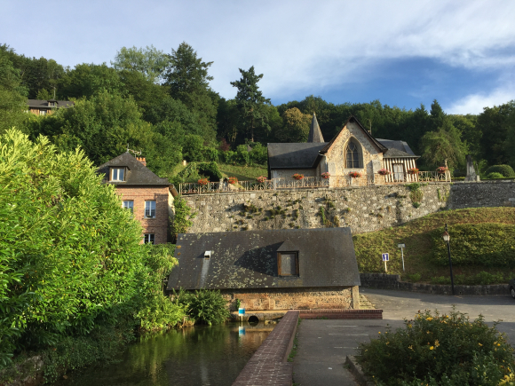 Vue de la randonnée Le village du loup vair au départ de Sainte-Austreberthe, 76